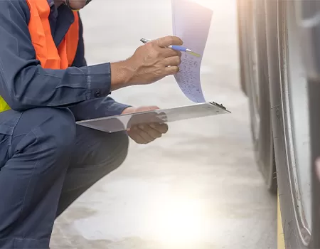 Check list for Pre-trip and Post-trip inspection 