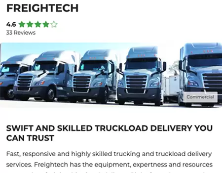 Freightech Trucking company business page at Newjobs4you