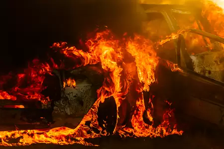 VIDEO: Kenosha police officials pulled an 84-year-old male from a flaming vehicle