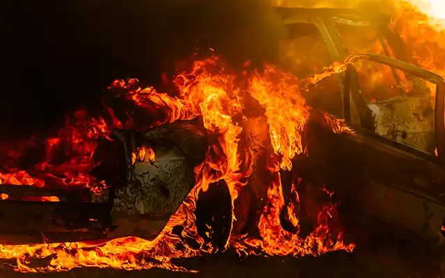 VIDEO: Kenosha police officials pulled an 84-year-old male from a flaming vehicle