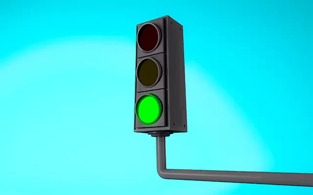 SUV crashes into traffic light pole in front of Fargo police station