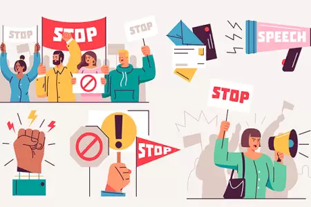 VIDEO: captures truck driver dragging protesters out of the way during road blockade