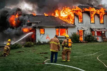 Early Morning House Fire Engulfs Lents Neighborhood: Portland Fire Rescue Responds