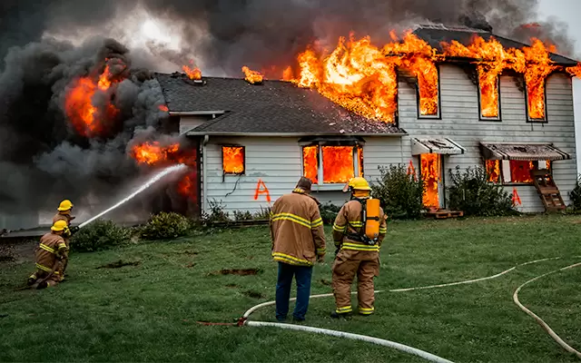 Early Morning House Fire Engulfs Lents Neighborhood: Portland Fire Rescue Responds