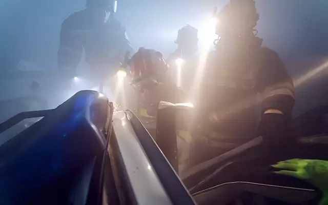 VIDEO: Car crash on Interstate Bridge leaves two injured