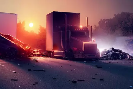 Troopers search for culprit who cut off dump truck, triggering multiple semi-truck collision