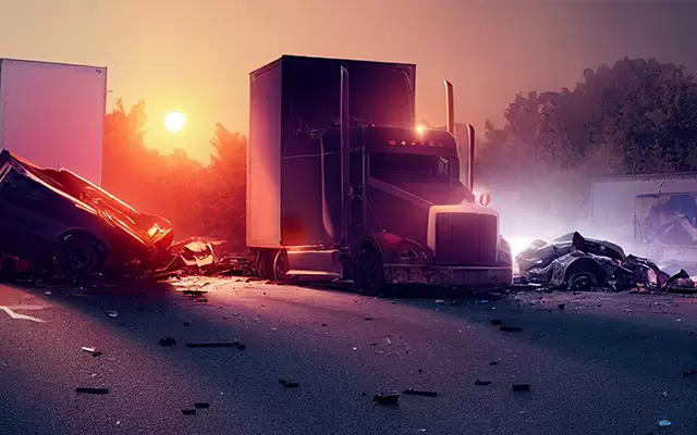 Troopers search for culprit who cut off dump truck, triggering multiple semi-truck collision