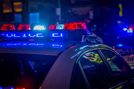 VIDEO: A manhunt is underway in California for a suspect who allegedly stole a semi-truck that crashed into a police cruiser