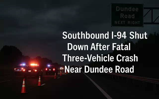 Southbound I-94 Shut Down After Fatal Three-Vehicle Crash Near Dundee Road